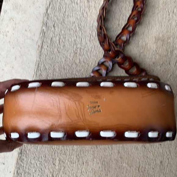 Vintage Miss Tony Lama Hand Tooled Handbag - Picture 5 of 10